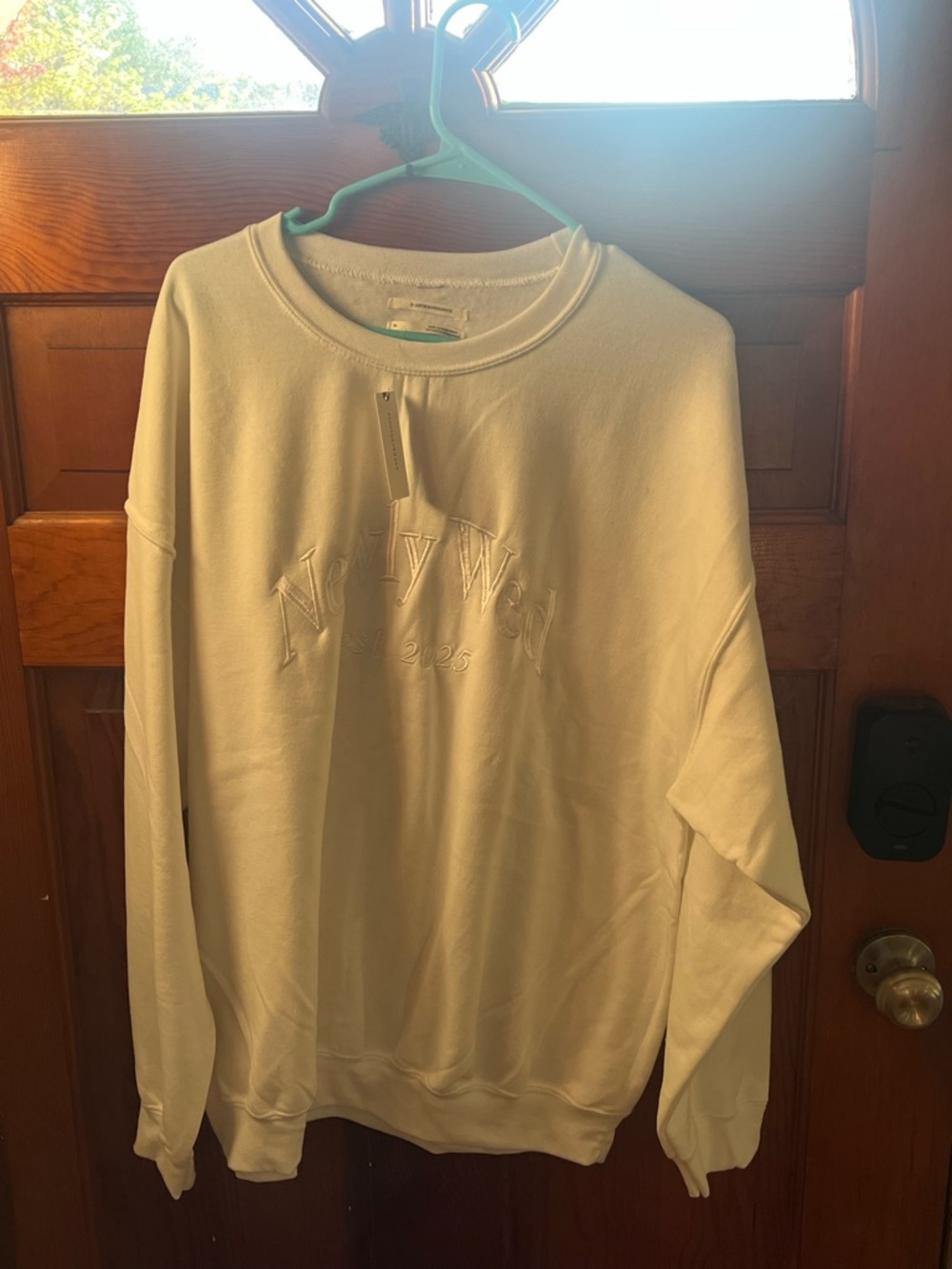NWT Anthropologie Newlywed Est 2025 Crewneck